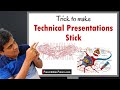 Trick to make your technical presentations stick