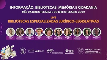 Live Ibict: Bibliotecas Especializadas Jurídico-Legislativas
