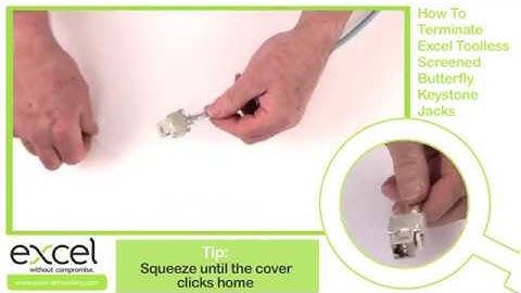 How to Terminate Excel Toolless Screened Butterfly Keystone Jacks