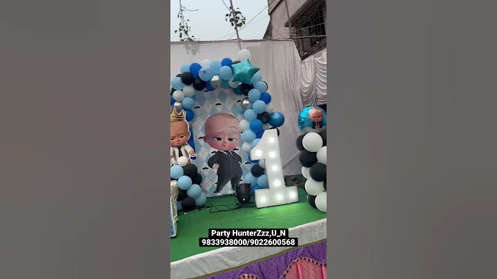 Boss Baby balloon decoration #balloonsdecoration #birthdaydecoration #partyshop #event #balloonshop