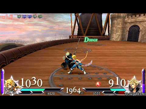 DISSIDIA FINAL FANTASY012 吉坦VS克勞德