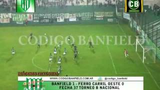 BANFIELD 1 FERRO 0 FECHA 37 TORNEO BN 10 6 2013