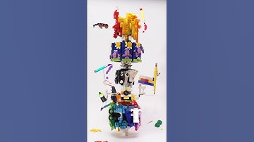 Art World Created with LEGO Bricks! 🤩👩‍🎨🎨📸 #Shorts