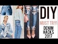 DIY: MUST TRY Denim Hacks 2017!! - by Orly Shani