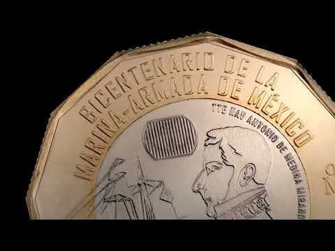 Moneda de 20 pesos, conmemorativa del bicentenario de la Marina-Armada de México