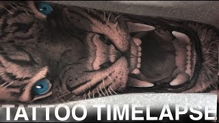 TATTOO TIME LAPSE | TIGER PORTRAIT | CHRISSY LEE