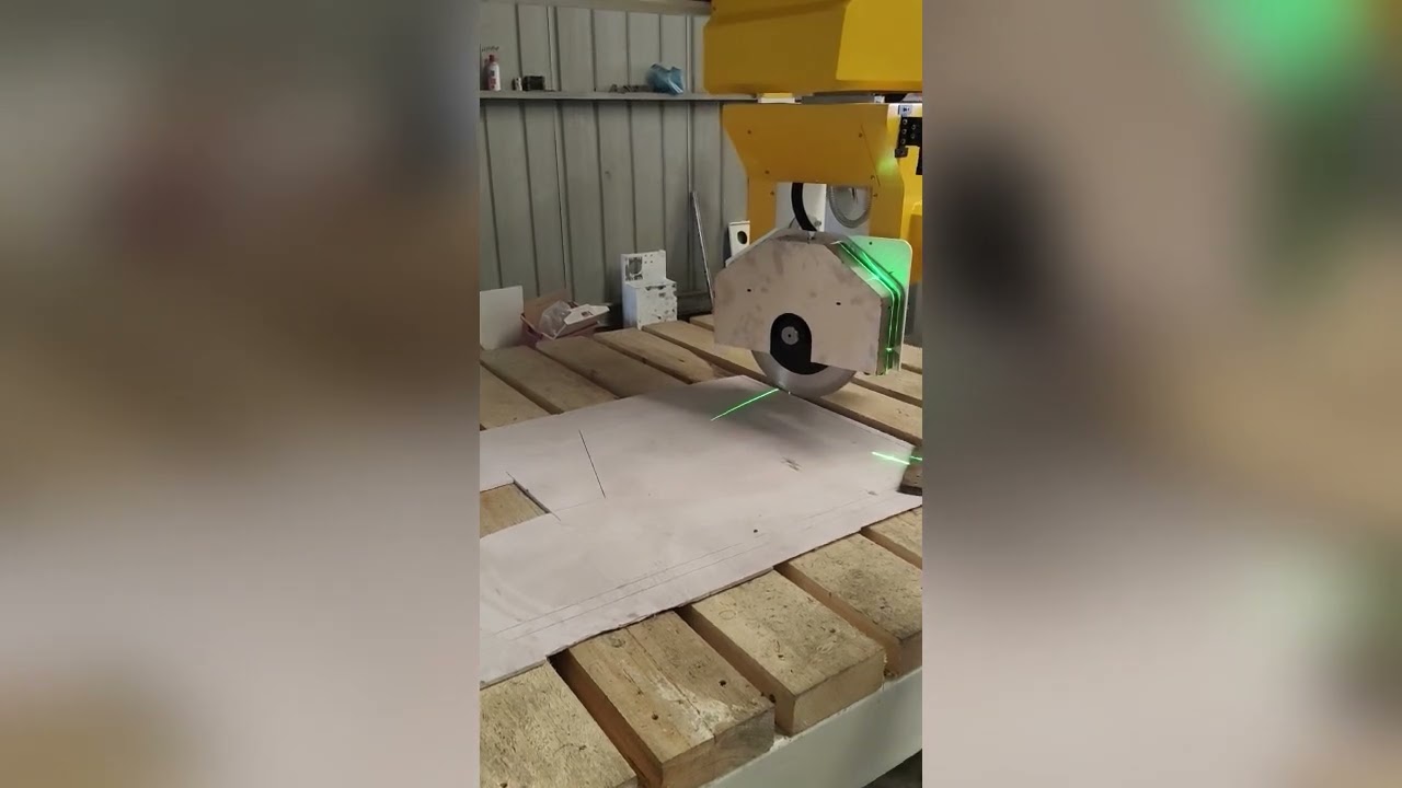 5 Axis CNC Bridge Saw Cutter Stone Working Machine