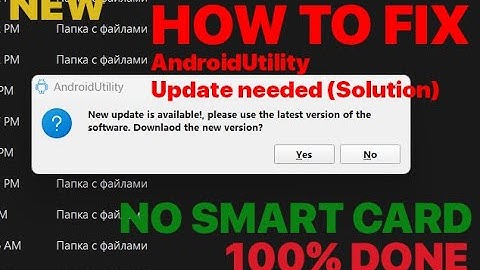 Android Utility Tool V113 Update needed SOLUTION - NO SMART CARD 100% DONE Free method