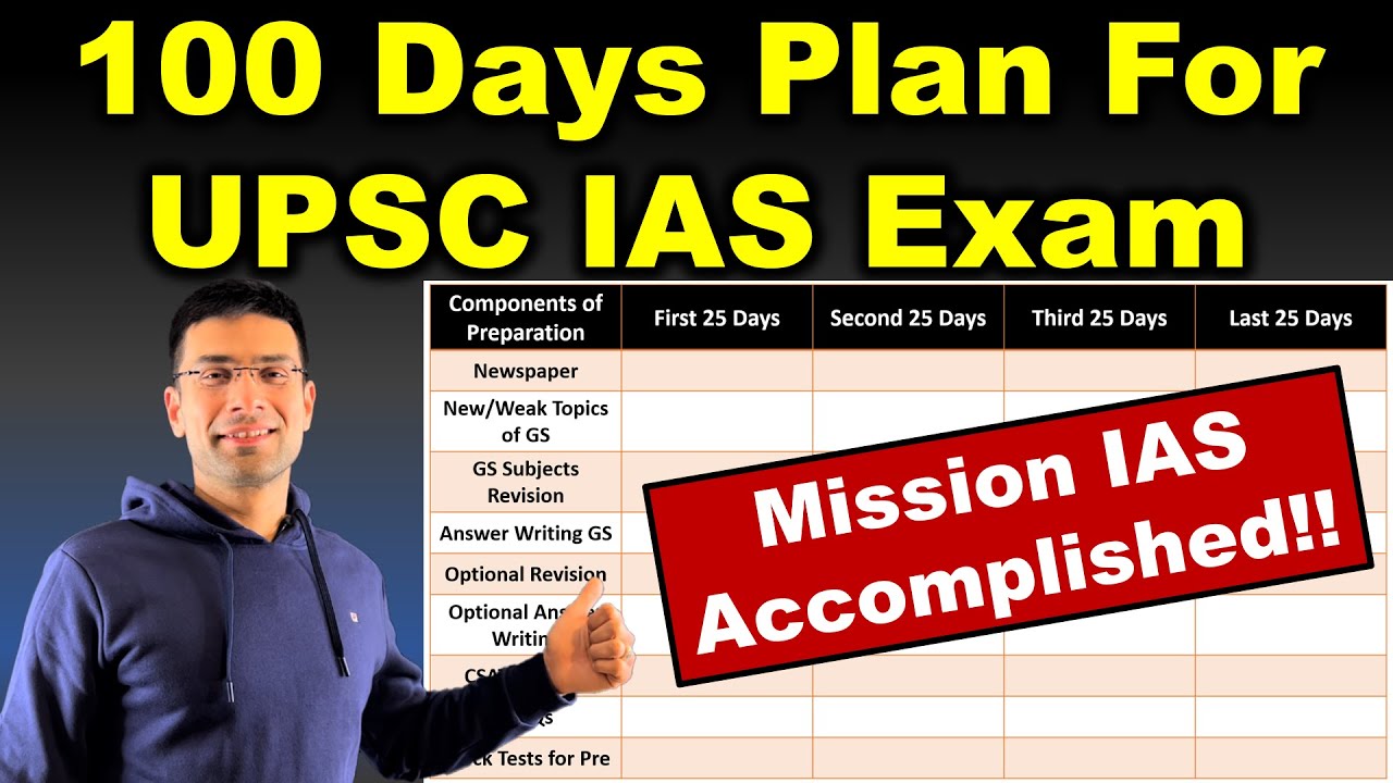 100 Days Plan for UPSC IAS Exam | Gaurav Kaushal - YouTube