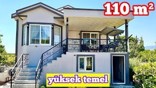220 cm YÜKSEK TEMEL Prefabrik Ev Turu ve Fiyatı - Uzun İnce Arsa - Yeni Nesil Yalıtım (110 m²)