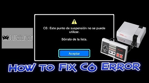 How to Fix C6 Error on the NES Classic with RetroArch