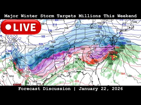 Forecast Discussion - Major Winter Storm Targets Millions This Weekend - January 22, 2026