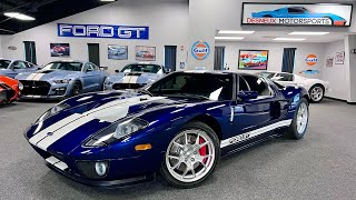 Cold Start 2005 Ford GT in Rare Midnight Blue!