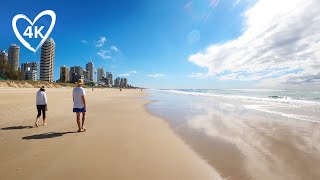 Virtual Walk To Beach On A Sunny Winter&#39;s Day - Gold Coast Australia - Southport To Surfers Paradise