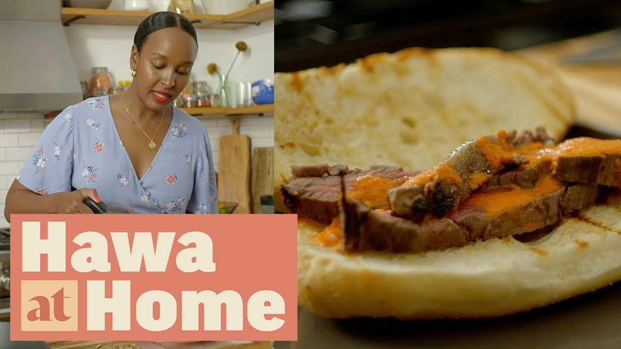 How to Make Prego Rolls (Steak and Piri Piri Sandwiches) | Hawa at Home | Food Network