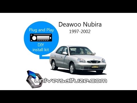 Deawoo Nubira DIY upgraded audio unit installation plug and play kit