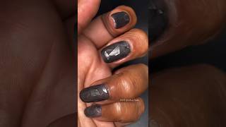 Black and Silver Abstract Nail Art nailart shorts madamglam poochieznails abstractnails gel