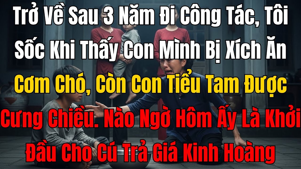 Trở Về Sau 3 Năm Đi Công Tác, Tôi Sốc Khi Thấy Con Mình Ăn Cơm Chó, Còn Con Tiểu Tam Được Cưng Chiều