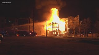 Massive downtown fire forces residents to evacuate