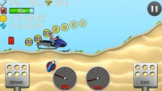 Hill Climb Racing Gameplay #23 - Snowmobile Fully Upgraded w/Nitro Boost screenshot 4