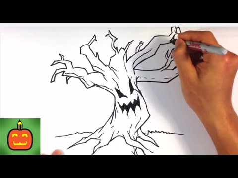 Featured image of post Simple Spooky Tree Drawing 24 spooky tree branch png transparent