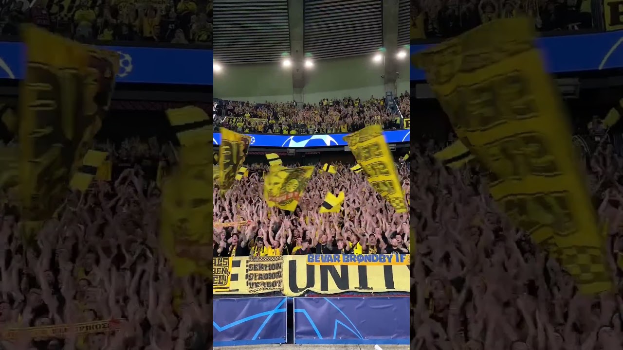 The Dortmund fans at PSG 📣📣📣 