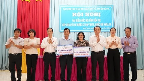 Trưởng đoàn ĐBQH tỉnh Nguyễn Trúc Sơn tiếp xức cử tri huyện Chợ Lách