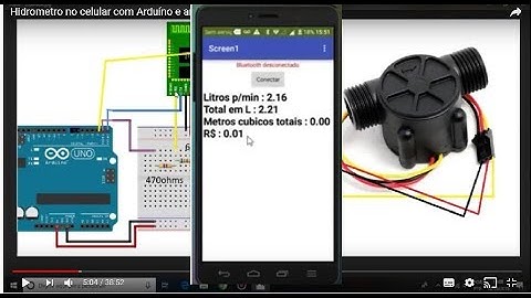 Hidrometro no celular com Arduíno e android