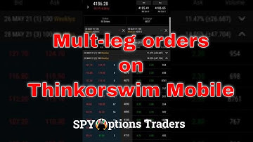 How to create a multi-leg order butterfly or vertical on TOS mobile Thinkorswim