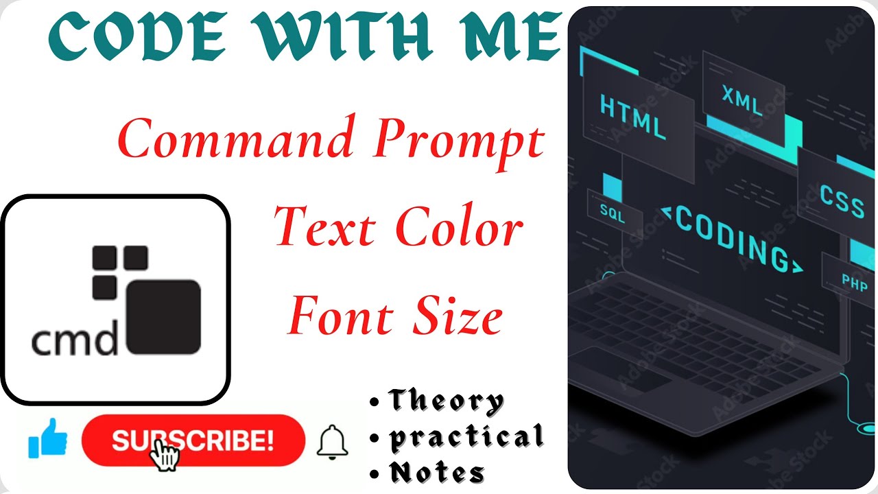How To Change The Text Color And Size In Command Prompt - YouTube