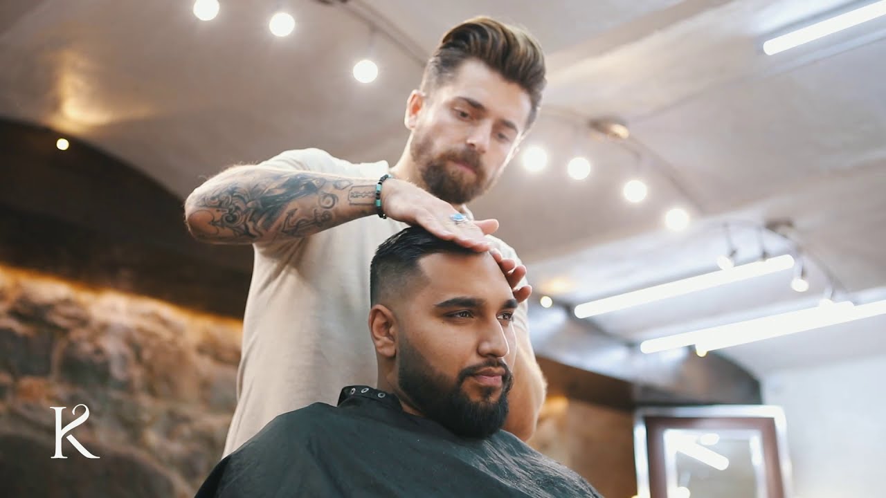 How To Cut Dark Hair With A Modern Mid Fade Men S Short Hairstyle Inspiration