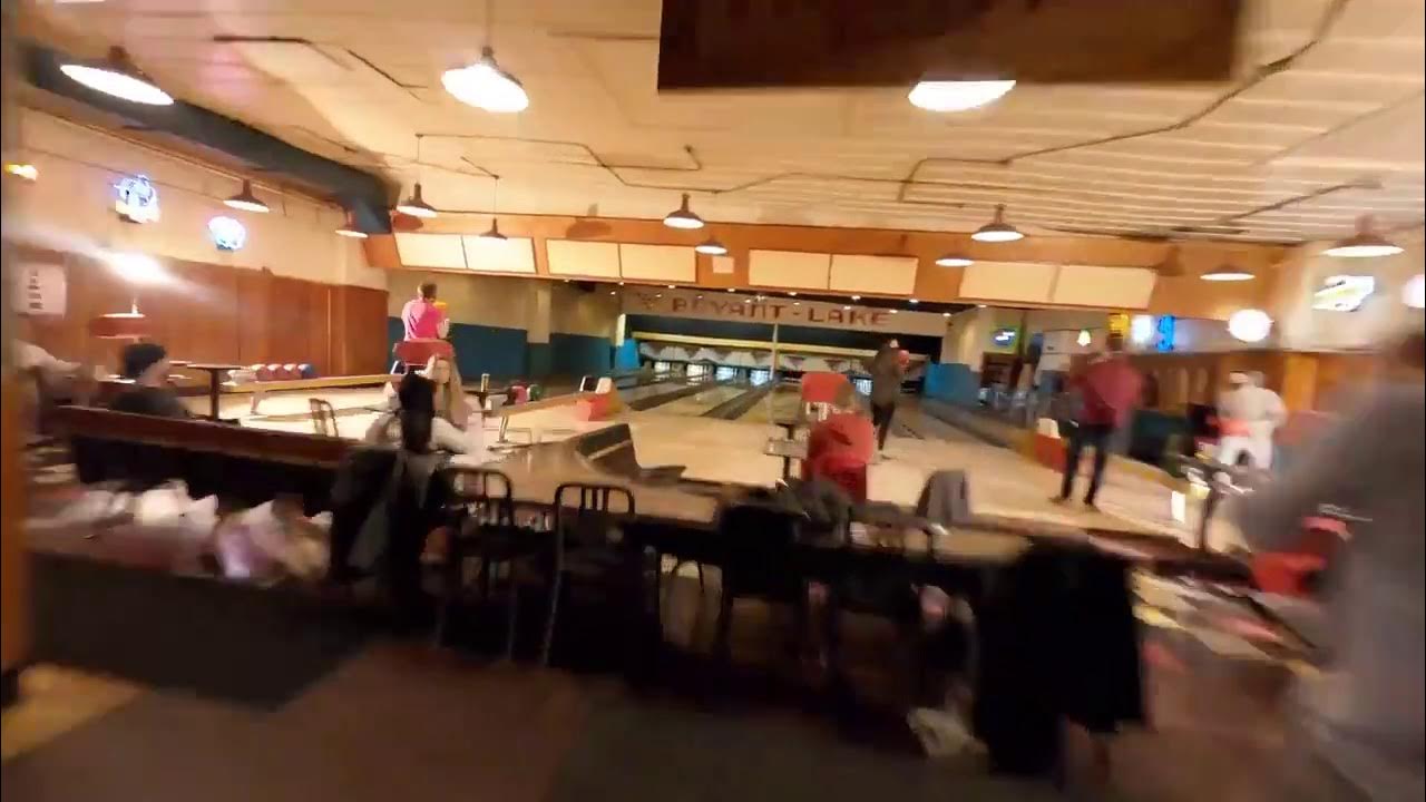 Incredible drone footage, perfectly sequenced bowling alley by