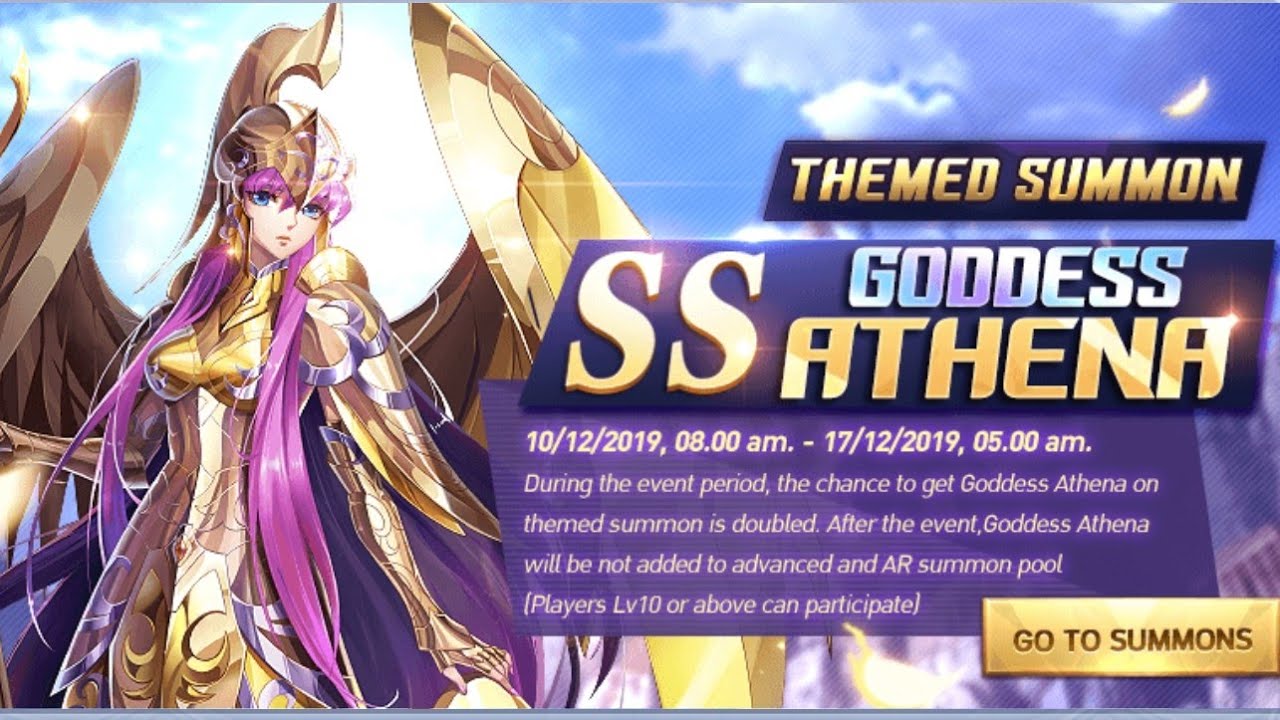 Saint Seiya Awakening The Goddes Athena Is Coming Summon Saint Seiya Awakening The Goddes Athena Is Coming Summon