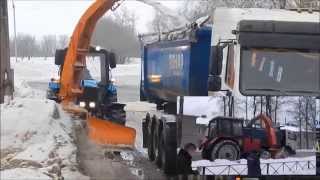 погрузка и вывоз снега МТЗ 1221