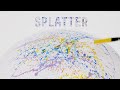 SPLATTER with NEW Liquitex Basics Acrylic Fluid