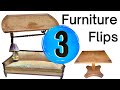 3 Trash to Treasure Furniture Flips in 3 Different Styles | Vintage & Modern | Boho | Colorful