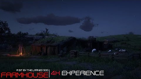 Red Dead 2 Ambience (Larned Sod Farmhouse) 4K Experience