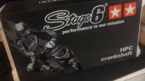 Maxiscoot unboxing stage6 crankshaft,malossi clutch...