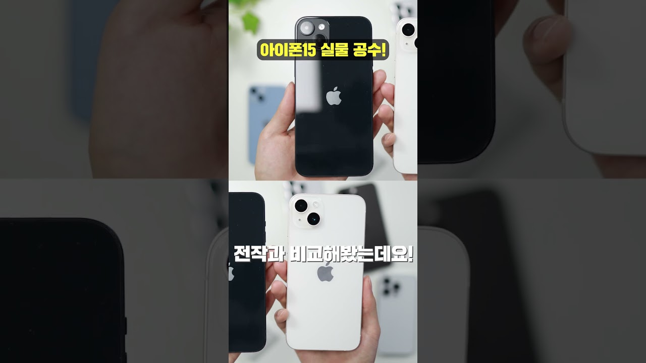 아이폰15 전모델 실물 가져왔습니다.
