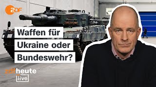 Waffen für die Ukraine oder Bundeswehr kriegstauglich machen - Deutschlands Dilemma | ZDFheute live
