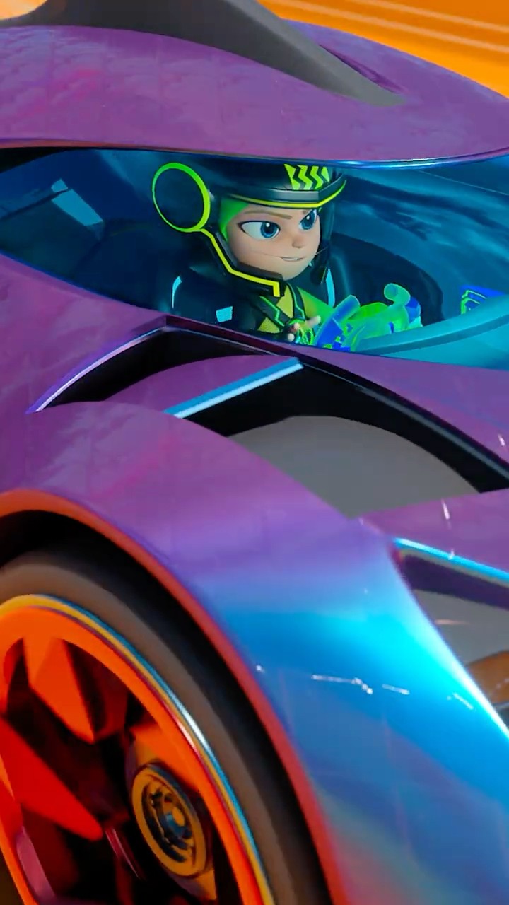 it's super secret SUPER EVIL weapon time! ? Hot Wheels Let's Race is now playing on Netflix!