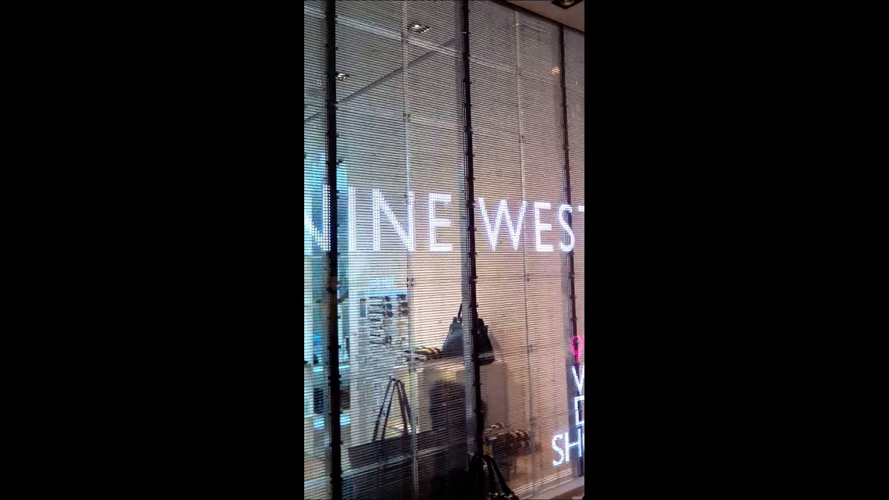 LED Glass Window Display - YouTube