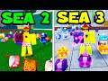 Girando 100 FRUTAS no SEA 2 e SEA 3 pra ver qual tem mais SORTE!!!🤑