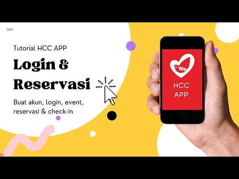 Tutorial HCC APP (Login & Reservasi)