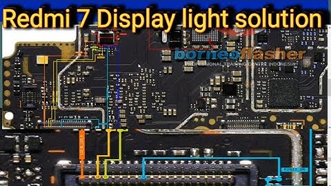 redmi 7 light solution repair by schematic diagram ||light ic output voltage chek||