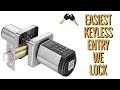 Keyless entry made so easy  we lock  easy installation and 10 customized user codes