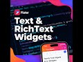Flutter: Text & RichText Widgets Explored!