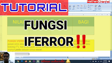 Tutorial Microsoft Excel_Cara Mudah Menggunakan Fungsi IFERROR excel