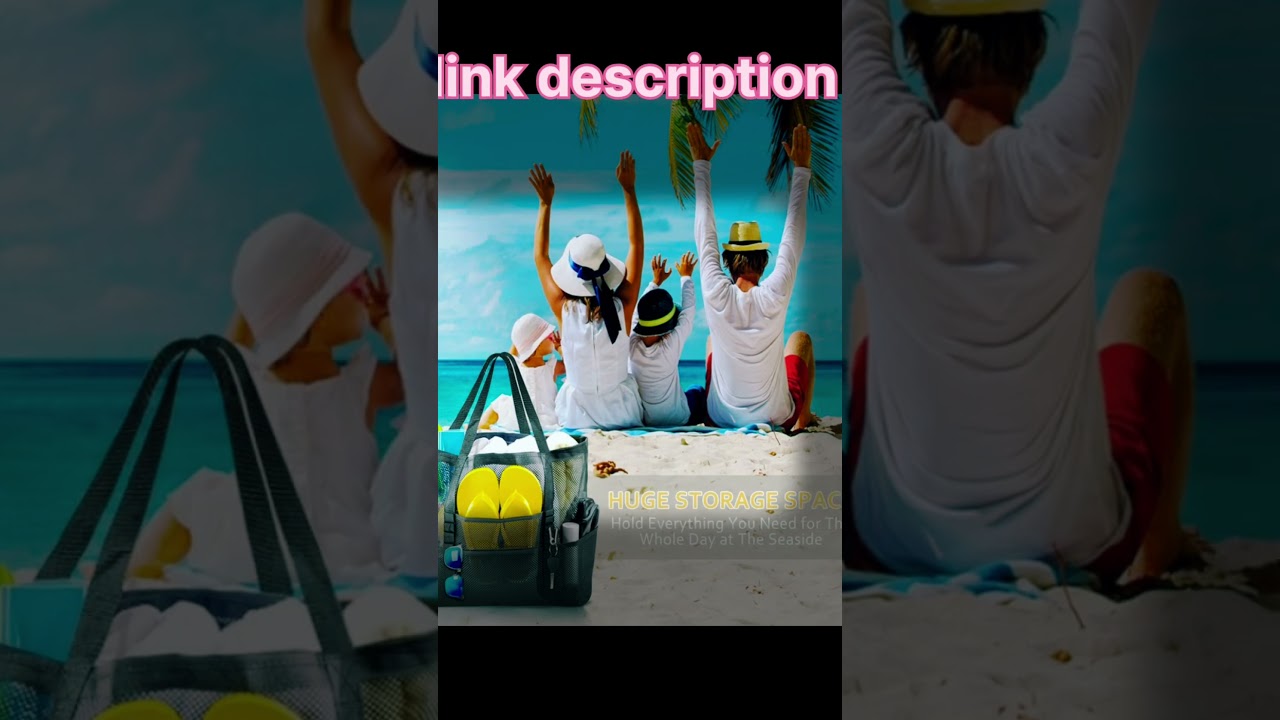 "Perfect Family Beach Bag? Mesh, Lightweight & Huge! 🏖️🧸 