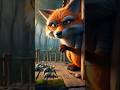 The cunning, greedy fox ate the baby crocodiles. #ai #short #animation #trending